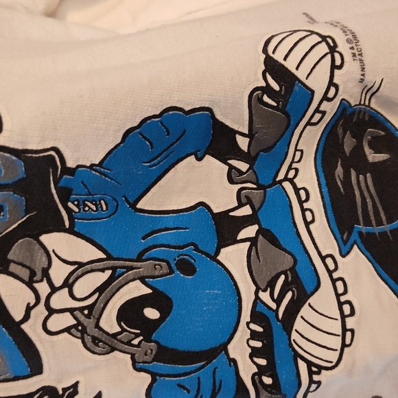 Vintage Carolina Panthers Looney tunes 1993 sweatshirt size medium - Picture 8 of 14